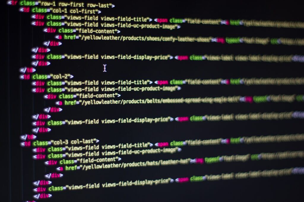 computer code; website design; Harv Communications